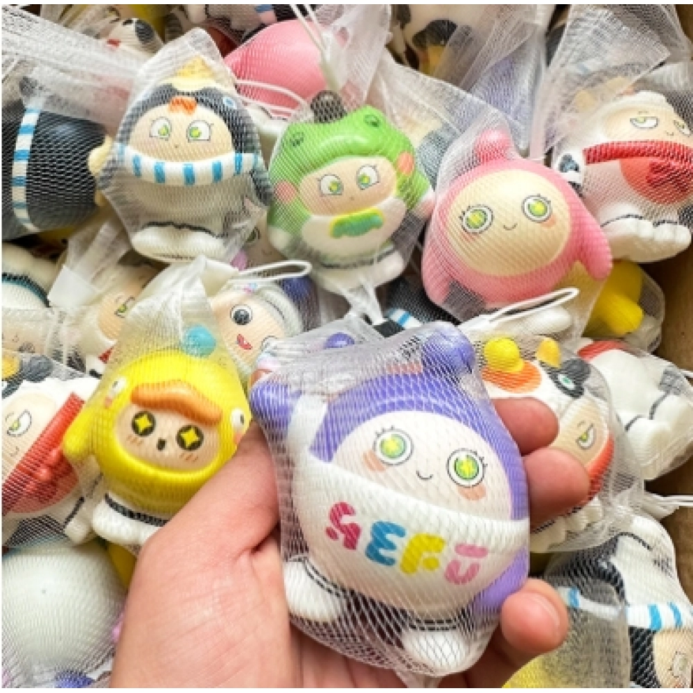 Netbag Egg Boy Party Pinch Music Stress Relieving Toy Slow Rebound Release Artifact Cartoon Stress Relieving Student Small gift items