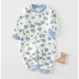 Newborn autumn clothes, pure cotton boneless baby ..
