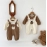 Baby autumn and winter teddy bear fake two-piece long sleeved jumpsuit for newborns, cute crawling clothes