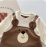Baby autumn and winter teddy bear fake two-piece long sleeved jumpsuit for newborns, cute crawling clothes