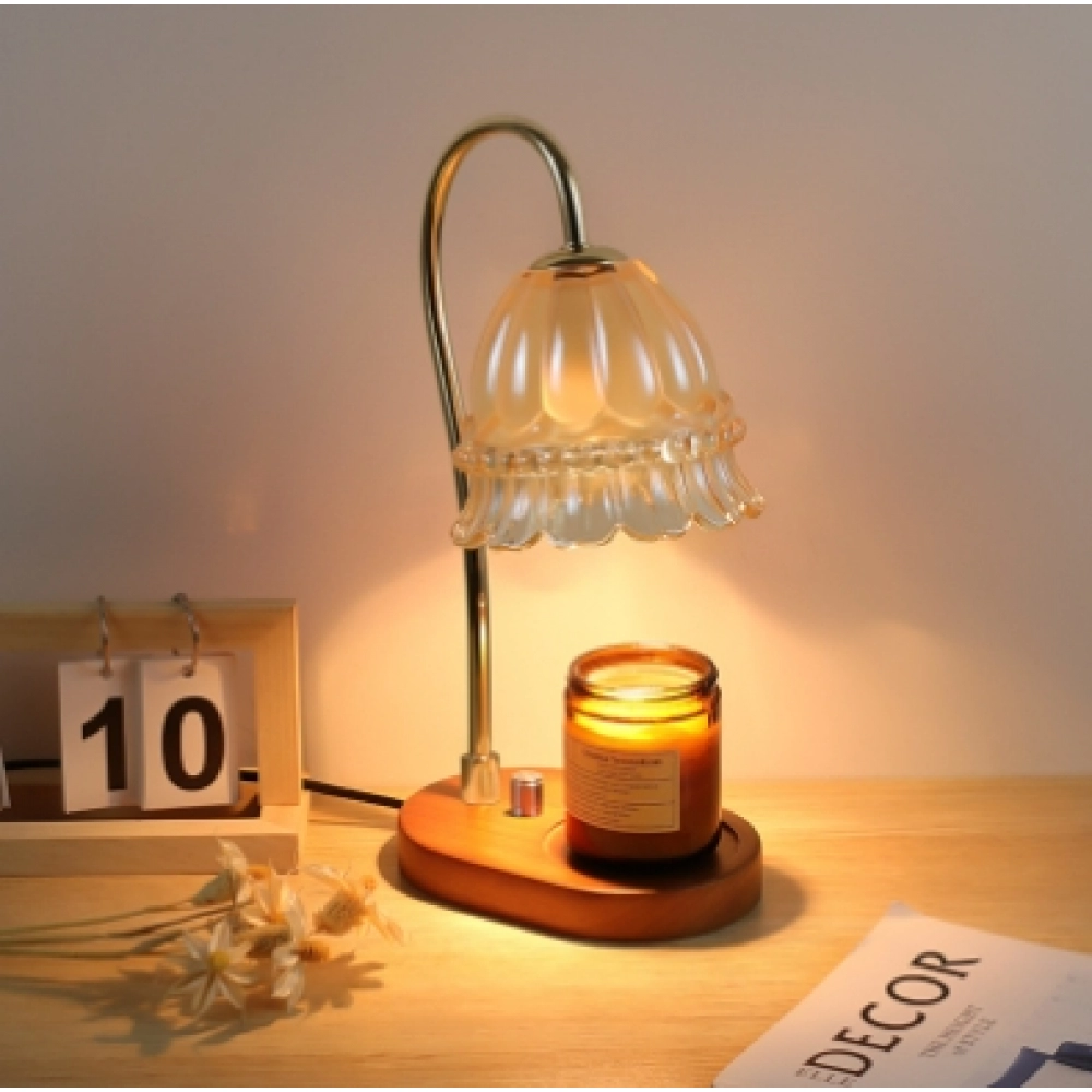 Home wax melting device, personalized ornament, aromatherapy lamp, melting candle lamp, Christmas birthday gift, table lamp Molten wax lamp