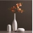 Nordic minimalist white ceramic vase decoration, living room desktop soft decoration, artistic dried flower arrangement, decorative piece
