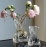 Elegant, minimalist, creative, irregular, homestay vase, transparent glass, living room table, flower arrangement, water nourishing decoration