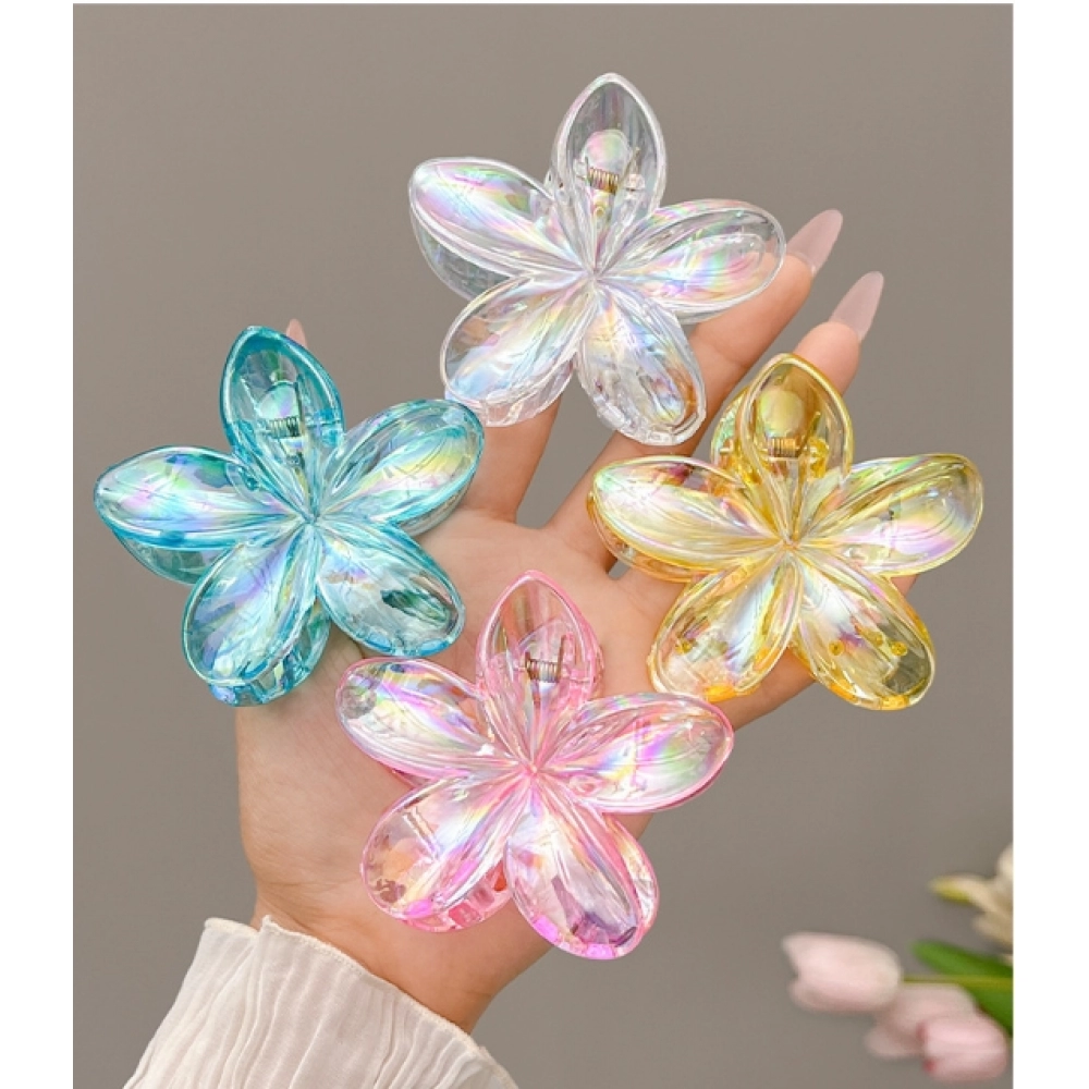 Laser mermaid girl egg flower hair clip, women's back of the head, half zip hair clip, shark clip, hair clip, hair accessory